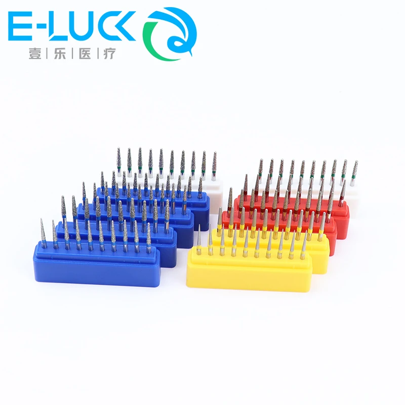 5Pcs TR Series Dental Diamond Burs FG 1.6mm Dentist Polishing And Grinding Teeth Tools  For High Speed Handpieces