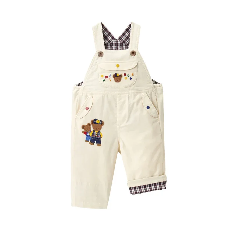 Boys Overalls Girls Pant Cartoon Bear Corduroy Pants Autumn Kids Clothes Baby Boy Clothes Children\'s Overall  Baby Jumpsuit