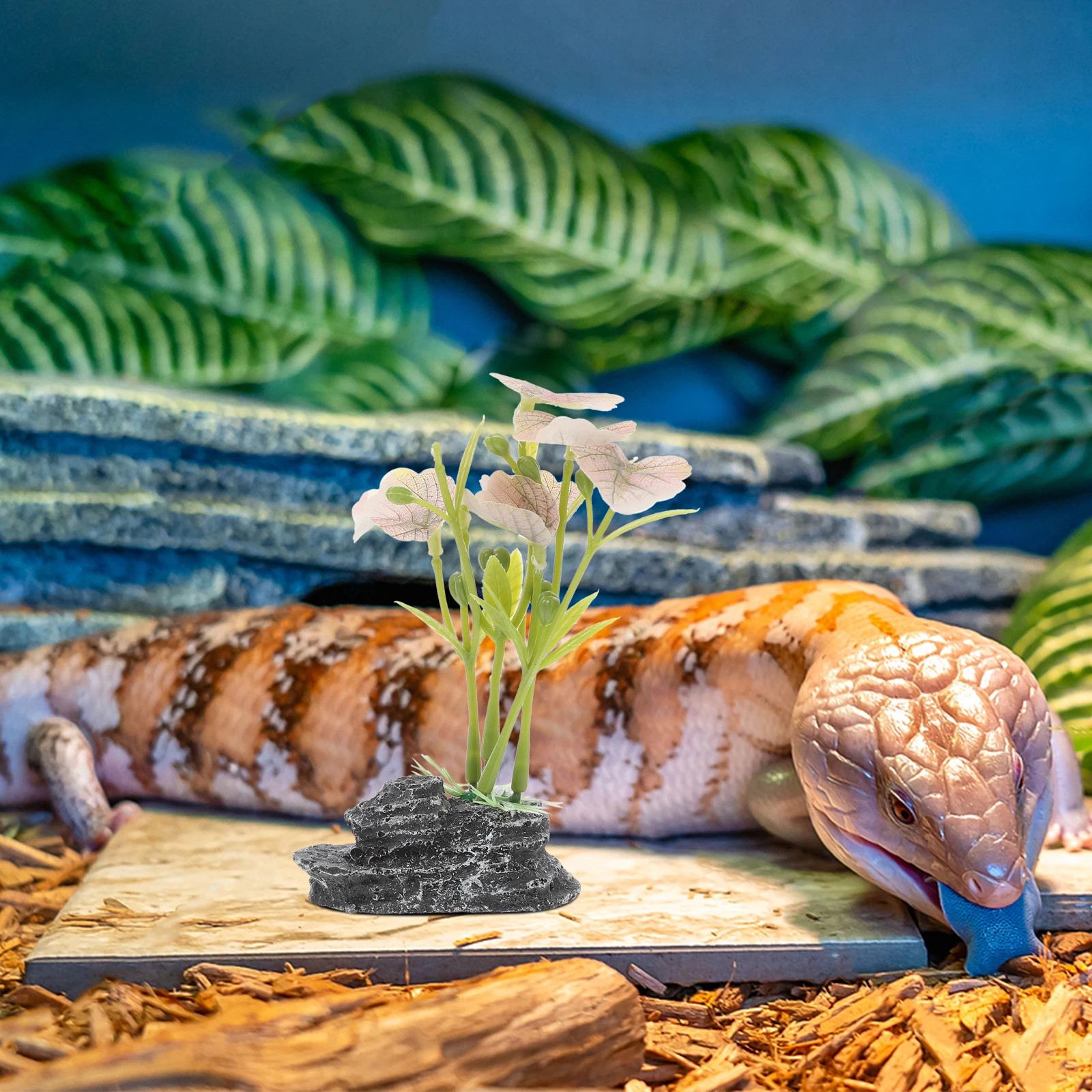 

Realistic Resin Plants for Pet Terrariums Decorative Artificial Reptile AccessoriesAquarium Tank Toys turtle tank accessories