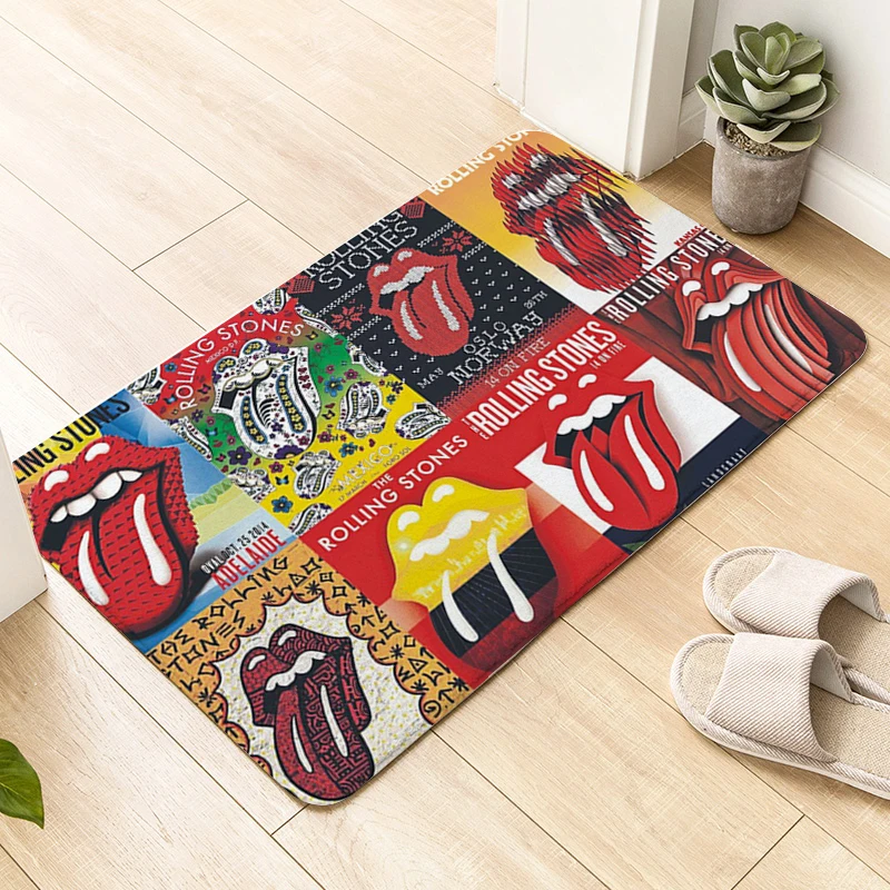 House Entrance Mat D-Rolling D-Stones Living Room Floor Carpet Kitchen Bathroom Foot Mat Hallway Slip-resistant Bedroom Rug