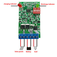 Voktta 3.7V 7.4V 11.1V Lithium Battery Solar Lawn Light Circuit Board Solar Light Controller Control Board 3A