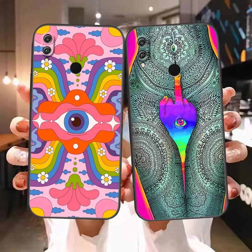 Indie Hippie Art Phone Funda Case For Honor X50 X40 X30 X20 X10 X9 X9A X8 X7 V40 Magic 3 4 5 Pro TPU Case Capa Shell Cover