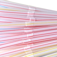 50-1000 Pcs Multicolor Drinking Straws Rietjes Milk Tea Bar Party Wedding Kitchen Home Accessories Beverage Black Straw Wholesal 4