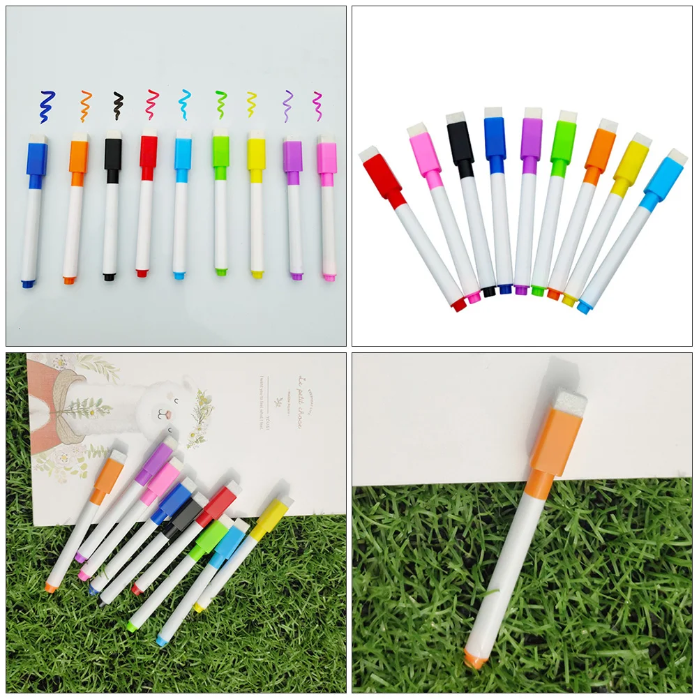 

45 Pcs Colorful Ink Marker Pen Whiteboard Pens Non-magnetic Erasable Glass Paper Plastic Whiteboard Gifts Holiday