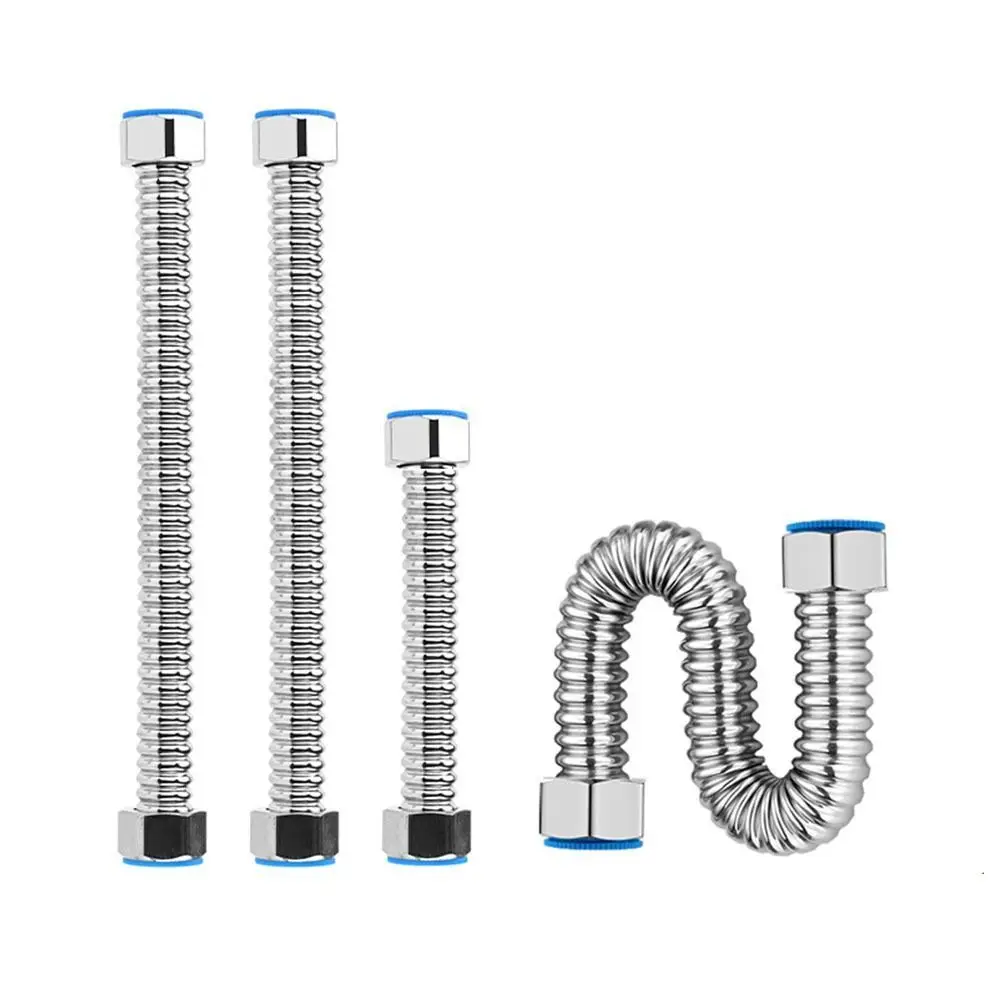 

High-temperature Resistant 304 Stainless Steel Hose Explosion-proof with Wrench Corrugated Pipes 10cm/20cm/30cm/40cm/50cm