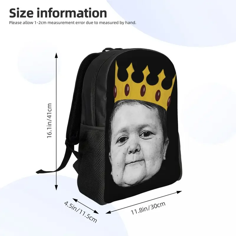 Custom Hasbulla Magomedov Crown Backpack Men Women Basic Bookbag for School College Mini Khabib Meme Bags