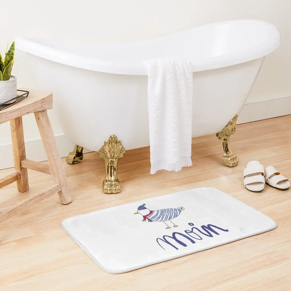 

Moin with seagull Bath Mat Waterproof Bathroom Rugs Bathroom Slip Mat