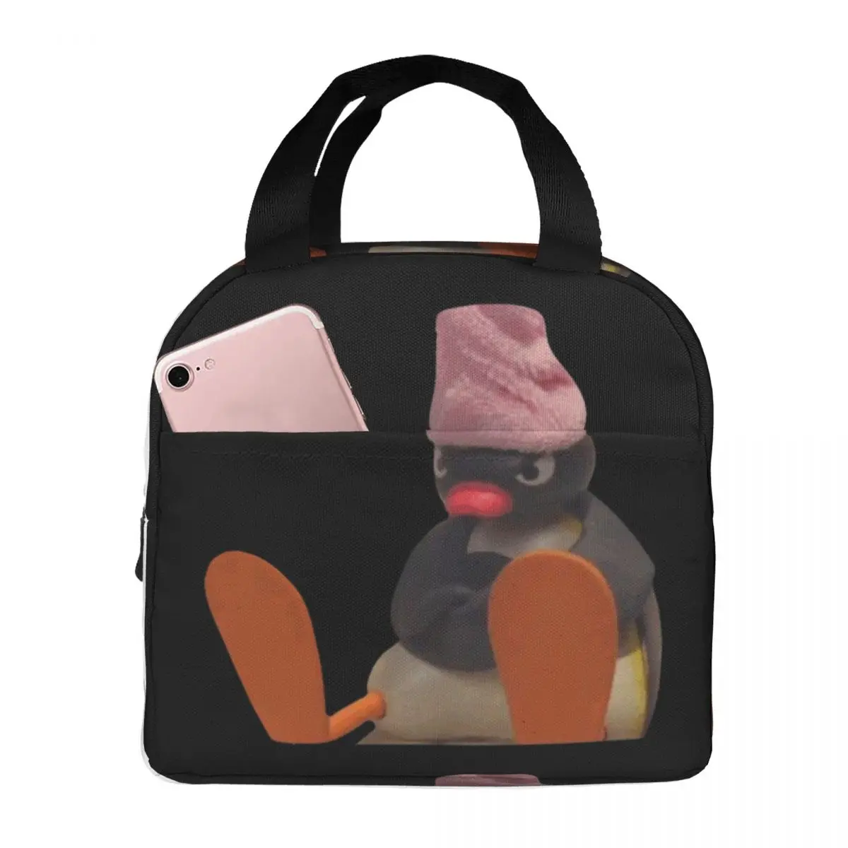 Bolsa de almuerzo de Pingu Noot Pinga Penguin TV, aislamiento Bento Pack, paquete de comida, bolso de mano