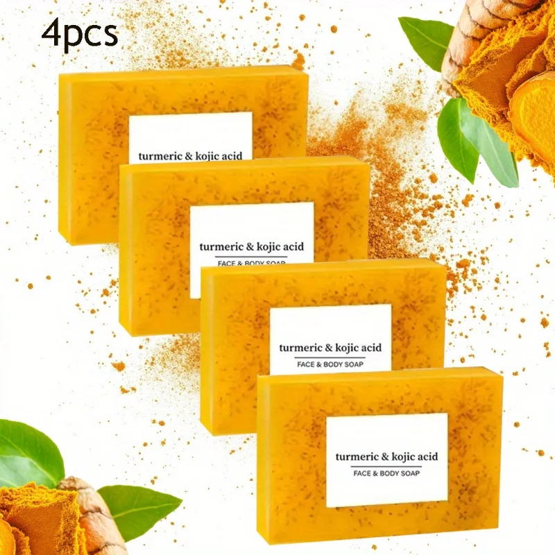 

Мыло с куркумой и лимонной кислотой, упакованное блоком, насыщенное в масло ши и куркуме, нежное для очищения, купания, мытья рук.