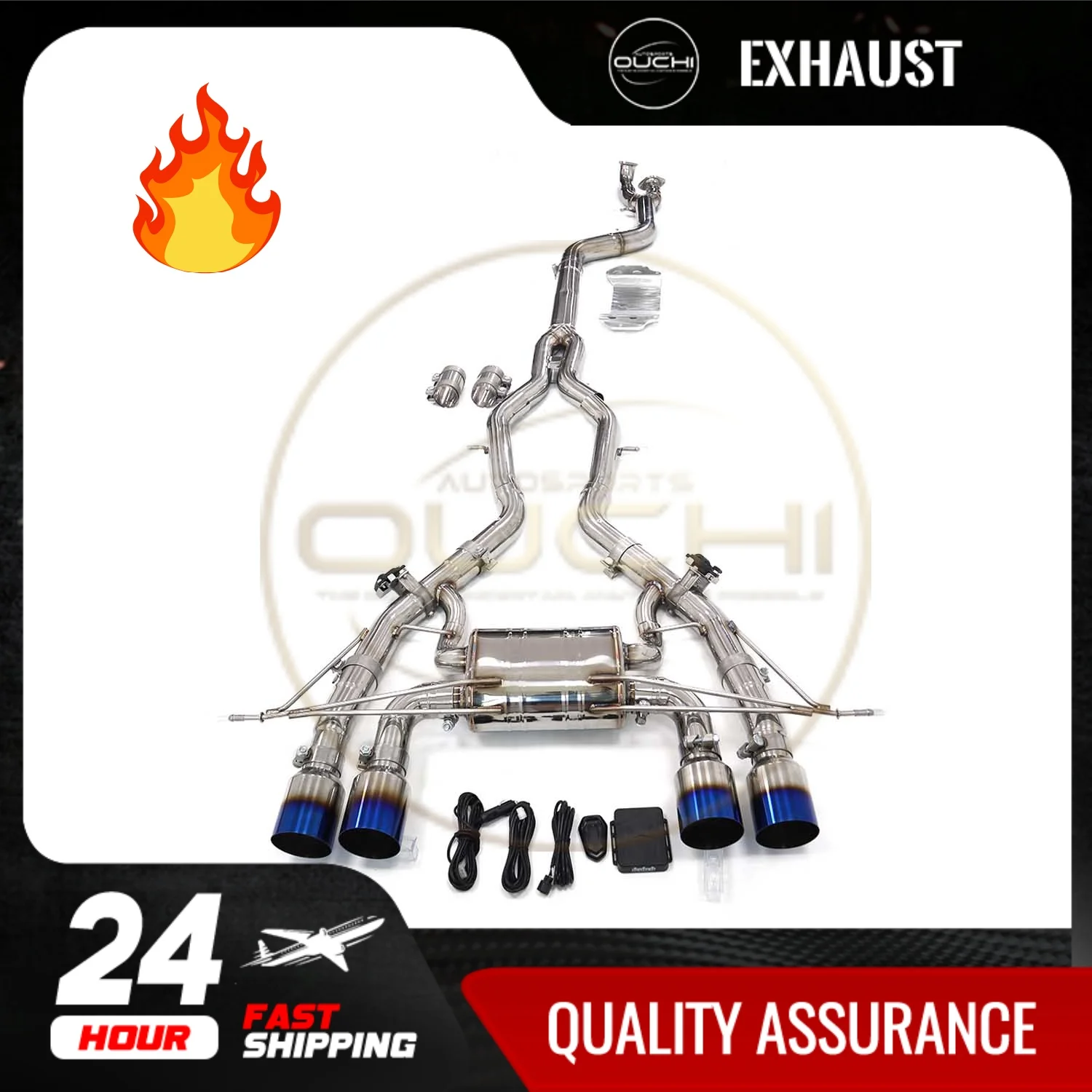 

OUCHI Прямые продажи с фабрики Нержавеющая сталь BMW M2 G87 3.0T Catback с глушителем клапана Высококачественная выхлопная система