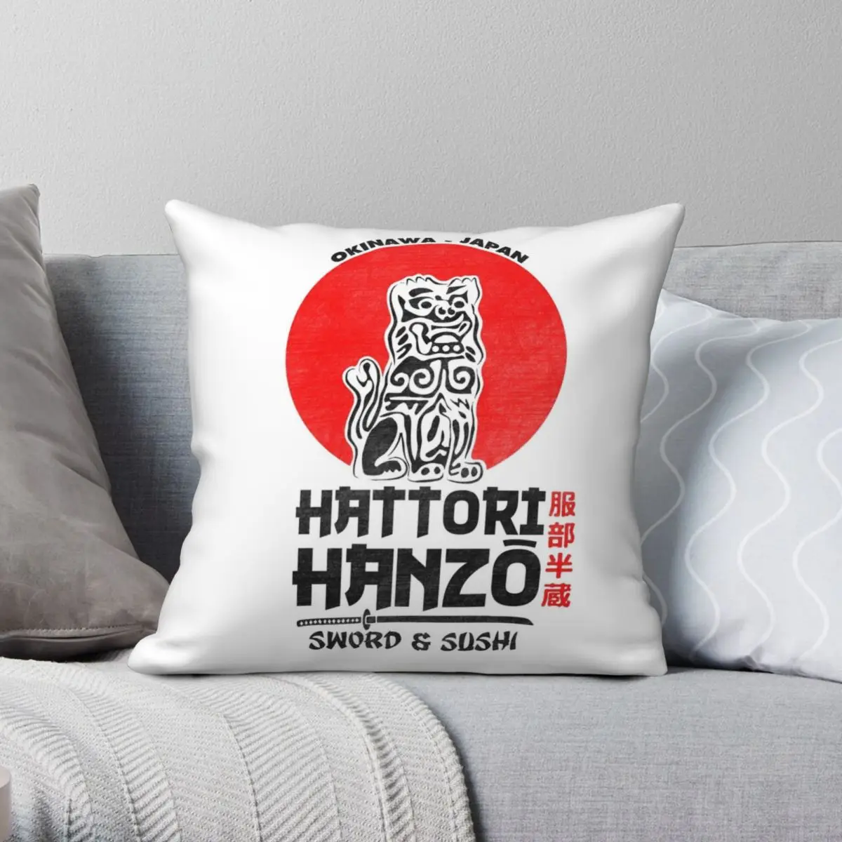 Hattori Hanzō Square Pillowcase Polyester Linen Velvet Printed Zip Decor Pillow Case Home Cushion Case