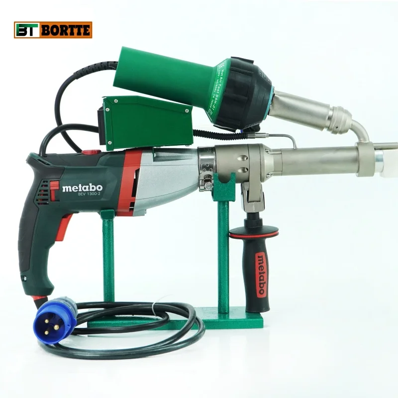 Hot Air Power Welder Hand Plastic Extruder and Geomembrane for PP PVC Extrusion Welding Gun