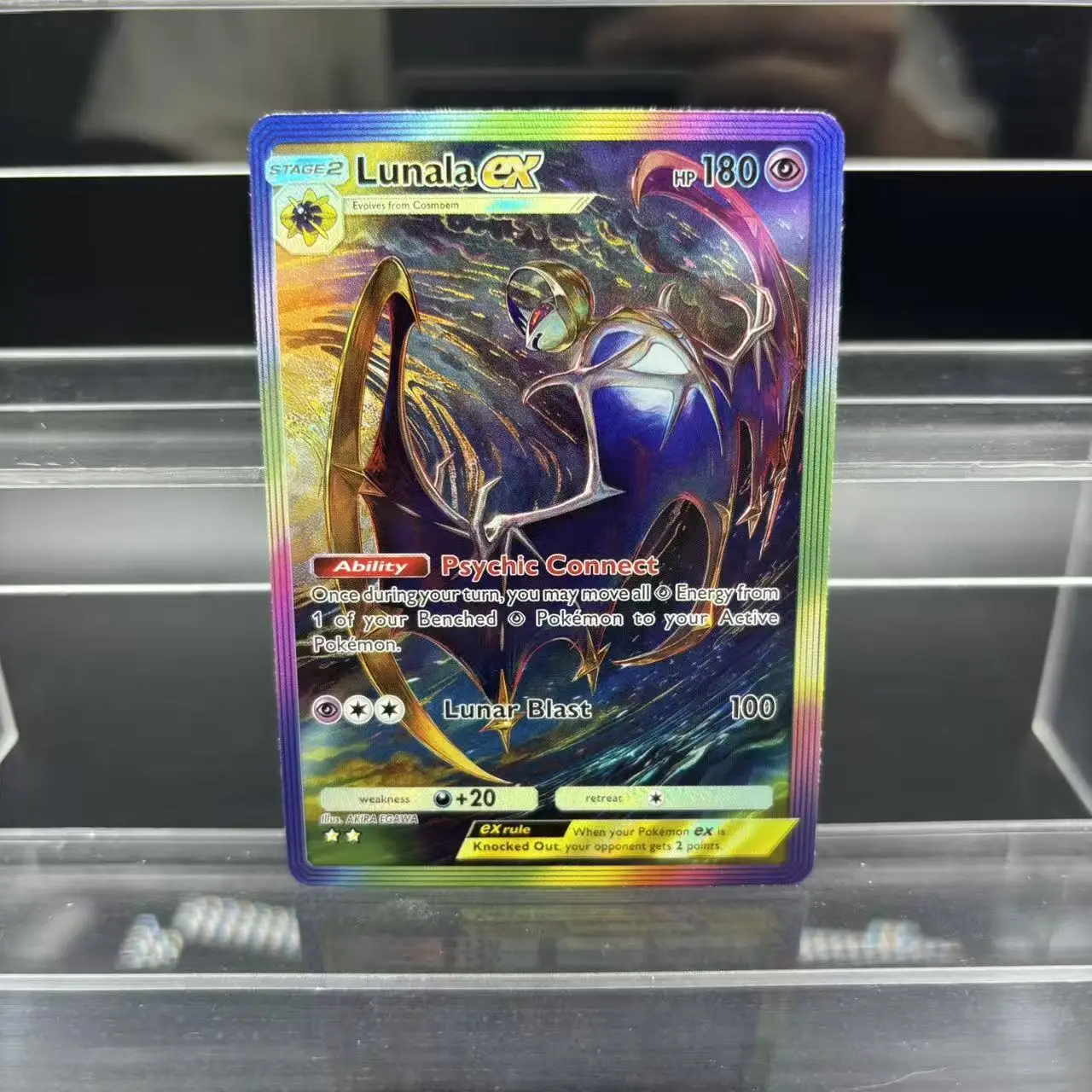 5 Teile/satz Selbst Made Ptcg Englisch Tasche Handy-Spiel Gengar Lunala Solgaleo Handgezeichnete Flash Karte Anime Sammlung Karte geschenk Spielzeug