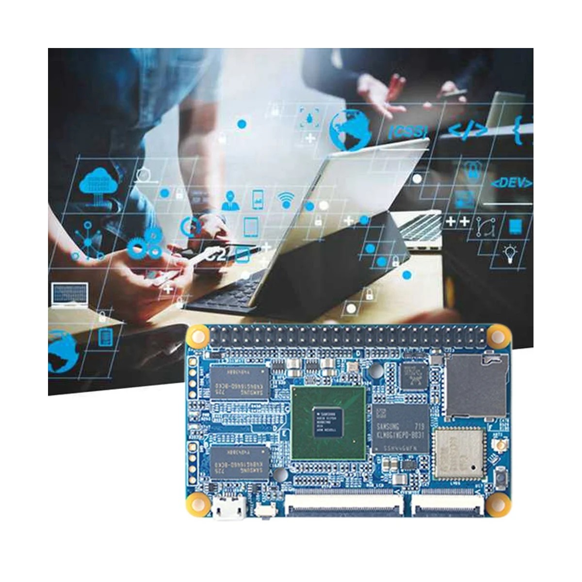 안테나 포함 개발 보드, 코어 1G, 8G, EMMC, WiFi, BT 기가비트 이더넷 포트, Lubuntu, 안드로이드 7.1.2, CORE6818, S5P6818