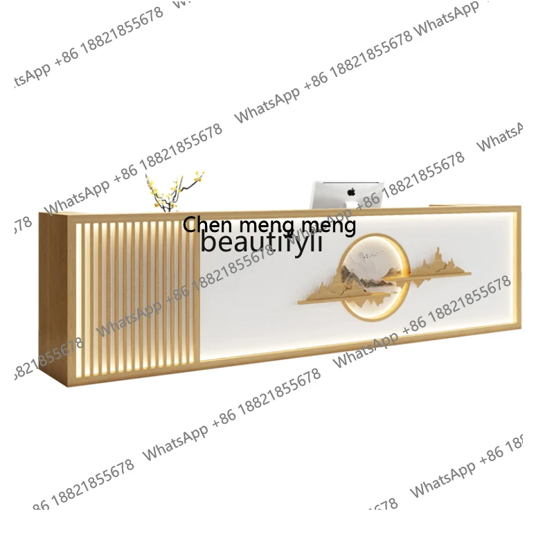 X  New Chinese front desk reception desk beauty salon checkout   shop health center tea house bar bed and breakfast retro counte