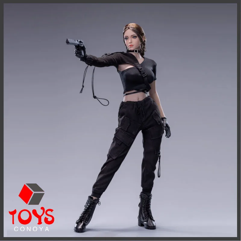 

3STOYS 3S008 1/6 Cool Girl Functional Outfit Female Soldier Clothes Model Fit 12-inch Suntan Big Bust Action Figure Body Dolls