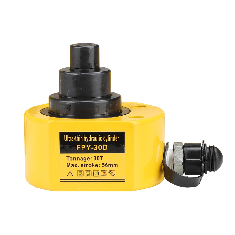 Multi section hydraulic jack electric DFPY-10T20 50T multi-layer ultra-thin hydraulic separation oil cylinder head