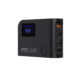 Cargador XTAR EU4S - 4 puertos, carga rápida QC3.0, pantalla LCD, amplia compatibilidad, triple protección
