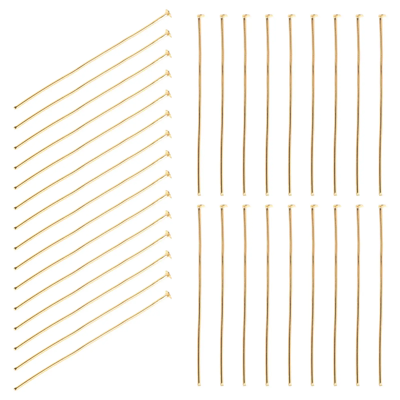 1000Pcs Chandelier Prism Connector Pins Gold 5Cm 2 Inch Clip Fastening Replacement Parts for Hanging Crystal Suncatchers Light