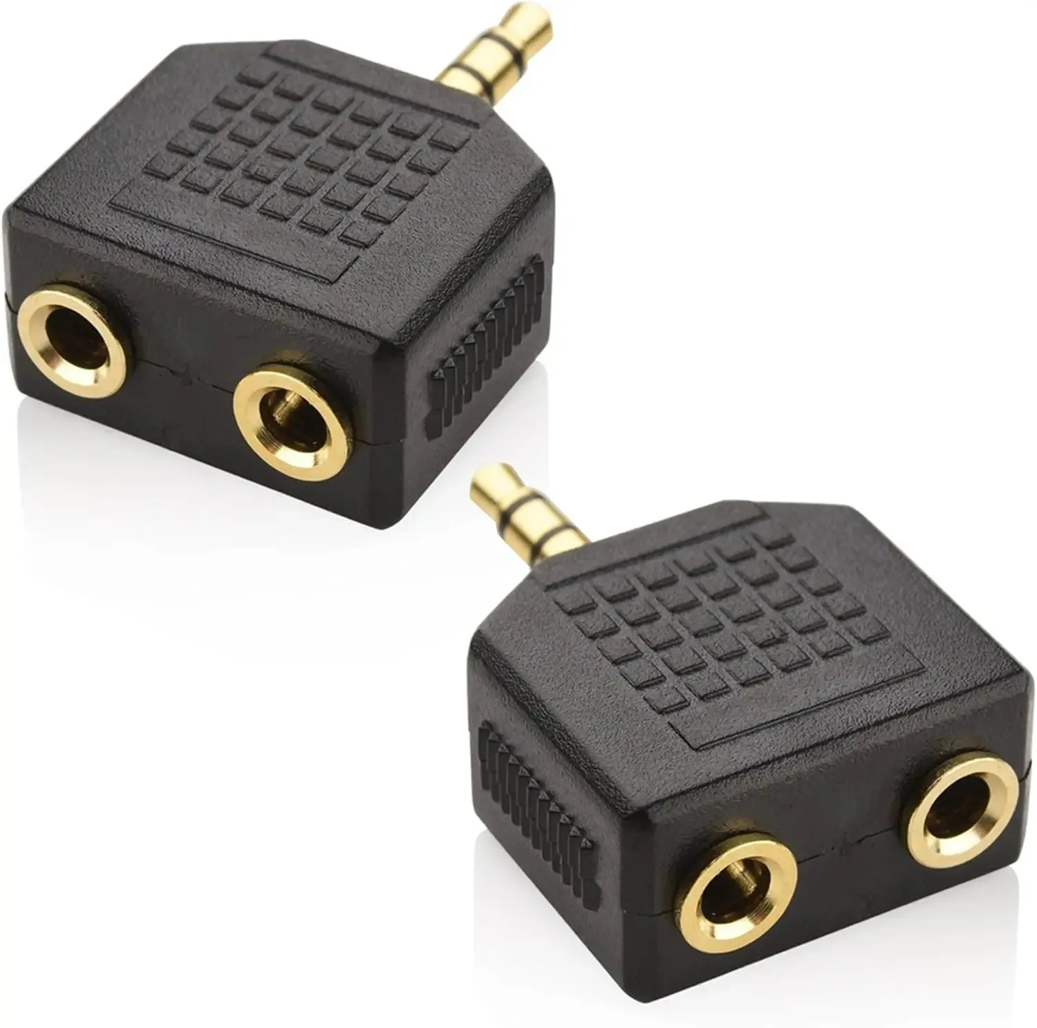 

2/5PCS 3.5mm TRS Headphone 2 Ways Y Splitter Stereo 1 Male to 2 Female Audio Jacks Adapter Plug for Phone MP3 Player Speakers