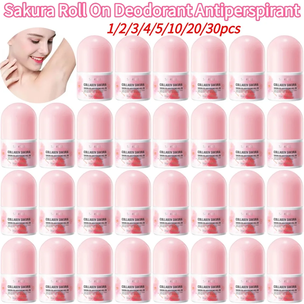 Sakura Roll On Deodorant Lasting Natural Fragrance Fresh Aroma Odor Defense Antiperspirant Deodorant Stick For Women Men