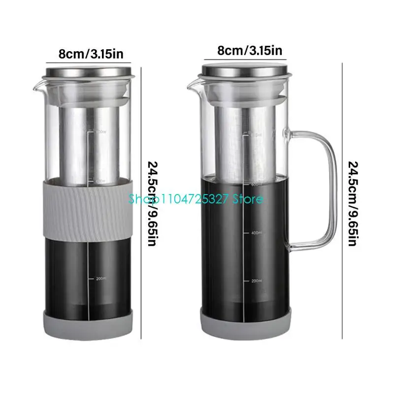 D8KF Refreshing Cold Brew Coffee Machine with Glass Handle for Home Use