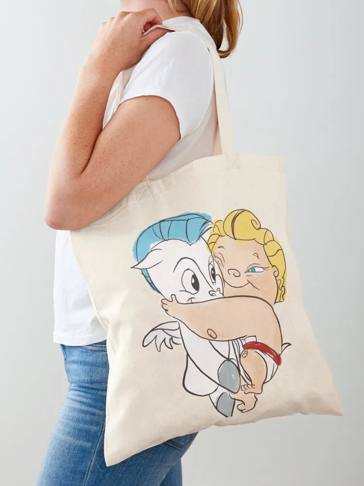 

Baby Hercules hugs Pegasus Tote Bag Reusable bags tote bags cloth bags Beach bag Shopper bag