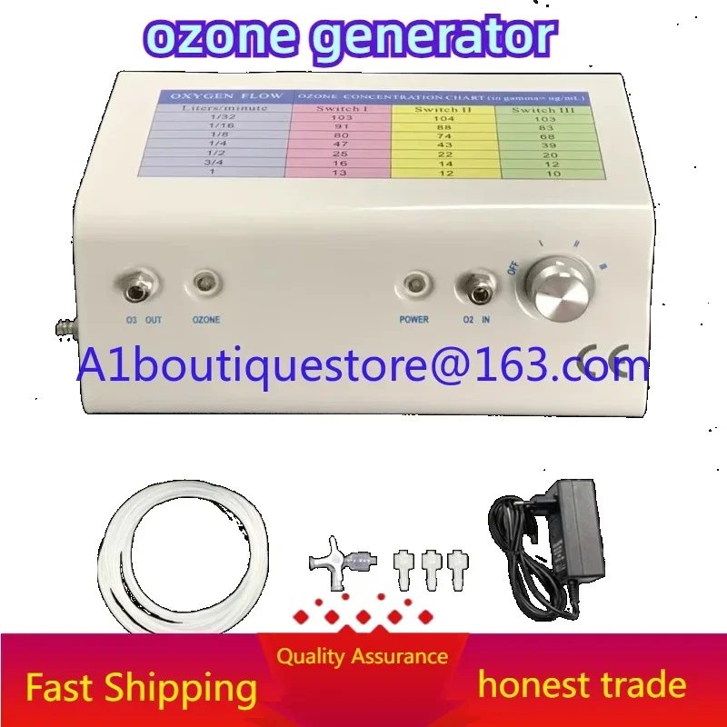 Pure oxygen feeding ozone generator