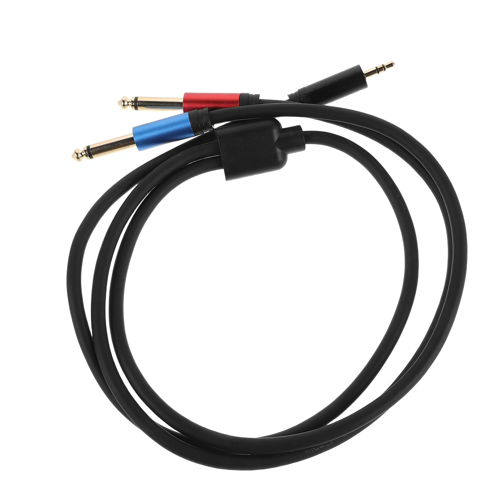 

Headphone Extension Cable 3.5mm to Dual 6.35mm Stereo Audio Jack Cord Extender Audio Extension Cable for Speaker Microphone