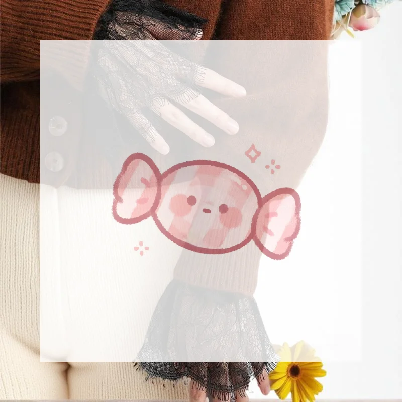 웨딩 드레스용 세련된 레이스 커프스 손목 슬리브; 신부 의상용 꽃무늬 주름 손목 장식