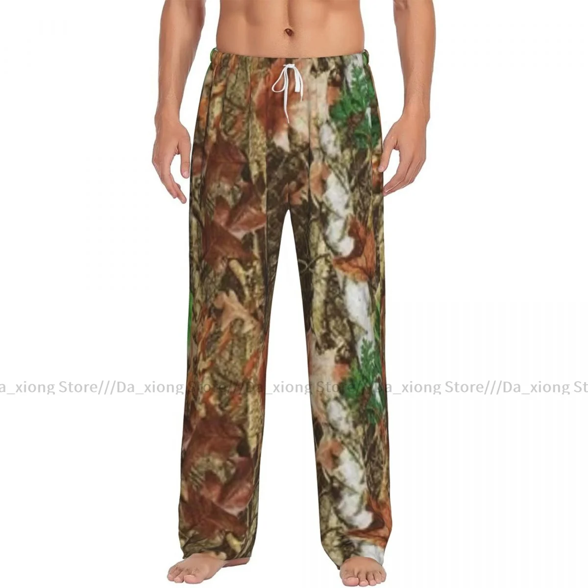 Leave Camouflage Print Mens Pajamas Pyjamas Pants Lounge Pants Sleep Bottoms