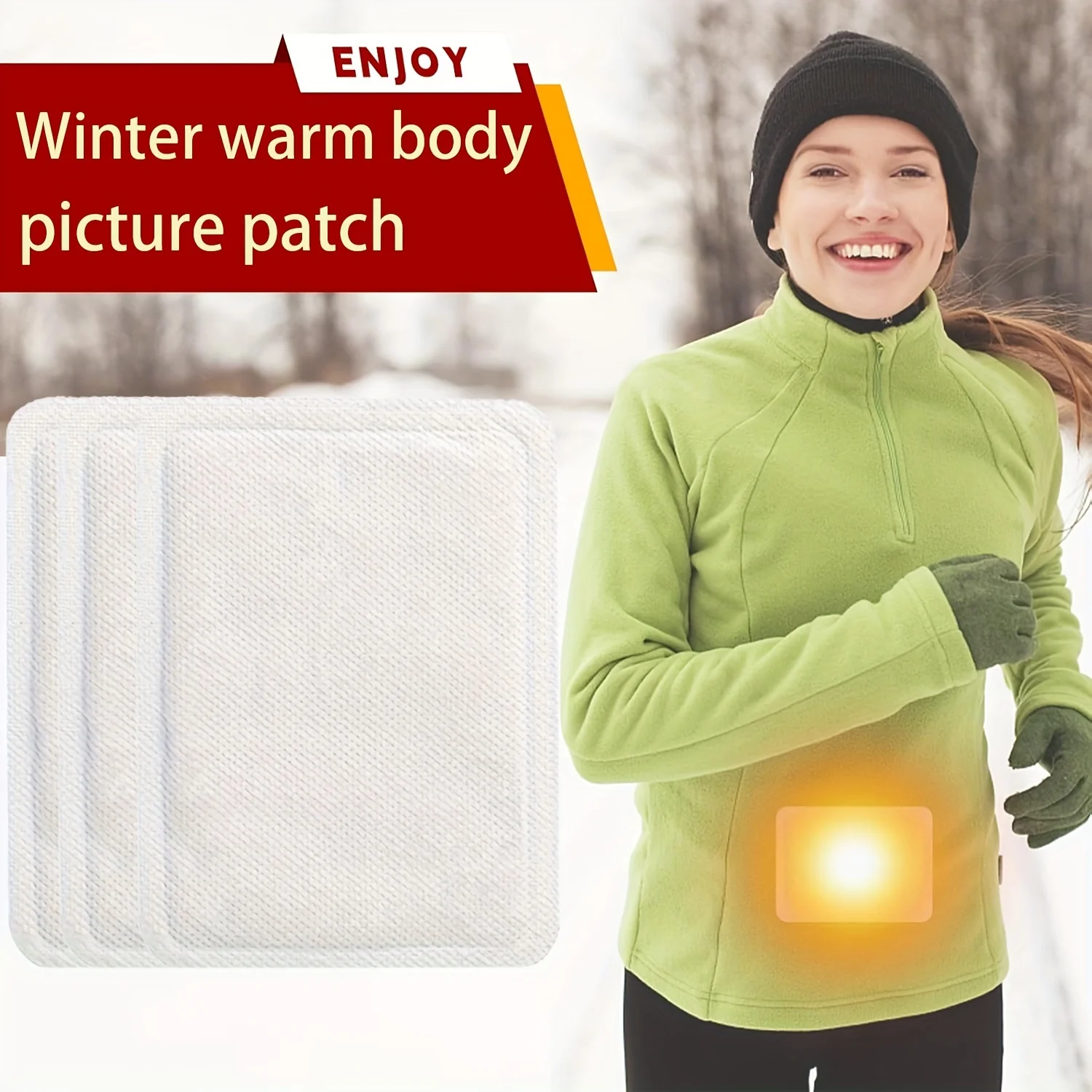 Winter warme Aufkleber Einweg Körperwärmer kälte beständige selbst erhitzende Patches lang anhaltende wirksame warme Taille Bauch Körper Patch