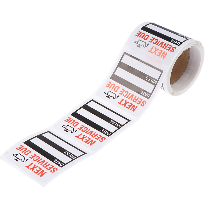 *Wholesale 100pcs/roll Oil Change/Service Reminder Stickers Window Sticker Car Sticker