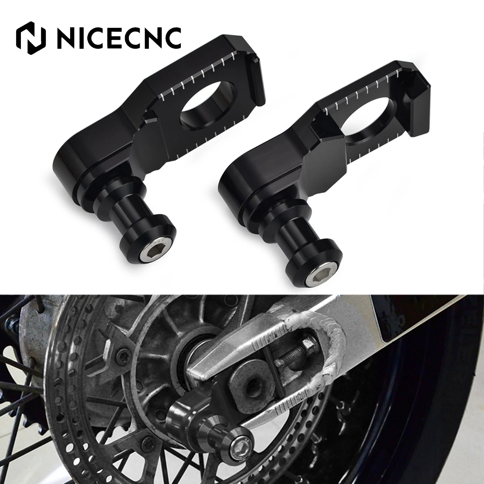 

Axle Block Sliders Stand Screws Chain Adjuster For Suzuki GSX-R600 GSX-R750 2000-2009 Hayabusa GSX1300R 2008-2019 GSXR1000