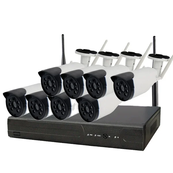 

L новая наружная внутренняя 8-канальная HD 1080P Wi-Fi пулевидная камера беспроводная система видеонаблюдения для домашней безопасности