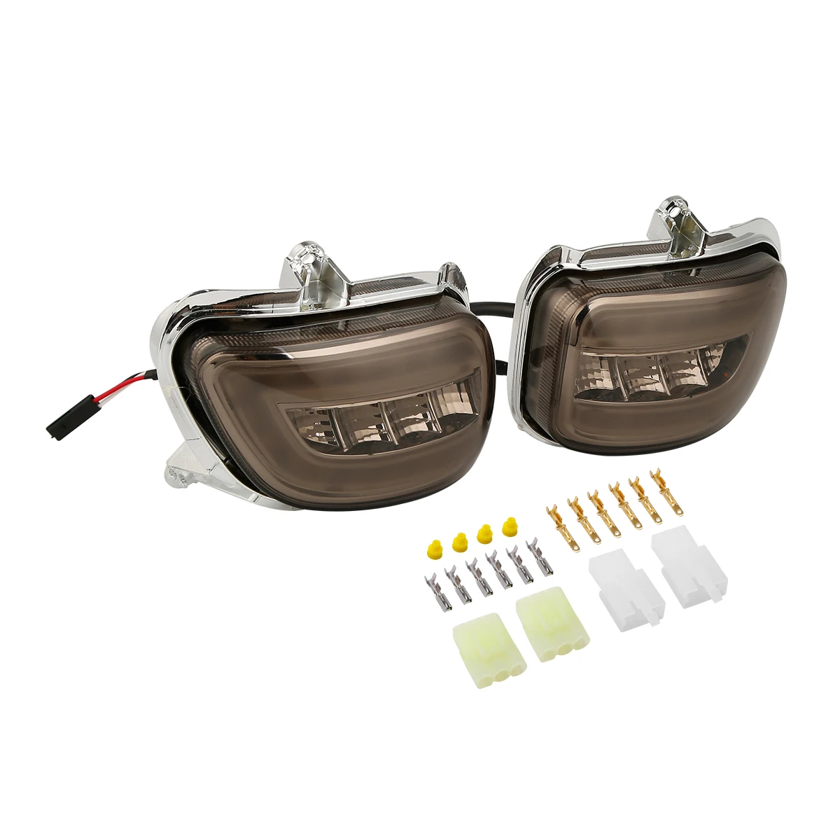 Motorcycle Front LED Turn Signals For Honda Goldwing GL1800 2001-2017 F6B 2013-2017 2016 2015 2014 clear/orange/smoke