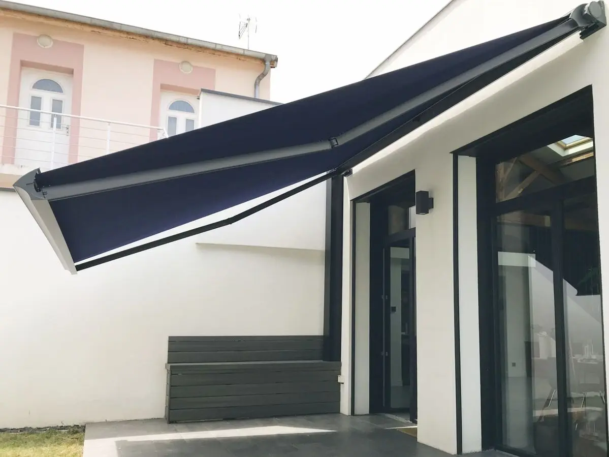 High Quality Wall Mounted Awning Customizable Retractable Aluminum Awnings for Outdoor Terrace & Balcony Waterproof Fabric