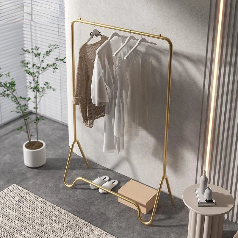 Household Hangers High-Grade Clothes Rack Bedside Clothes Rack Coat Rack Bedroom Floor Light Luxury