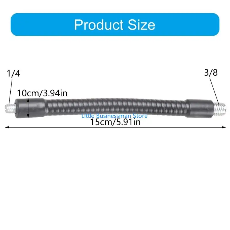 Flexibler Schwanenhalsschlauch mit Gewinde, 150 mm, für Studiolichtstativ, Blitzhalterung M76A – Detail 6