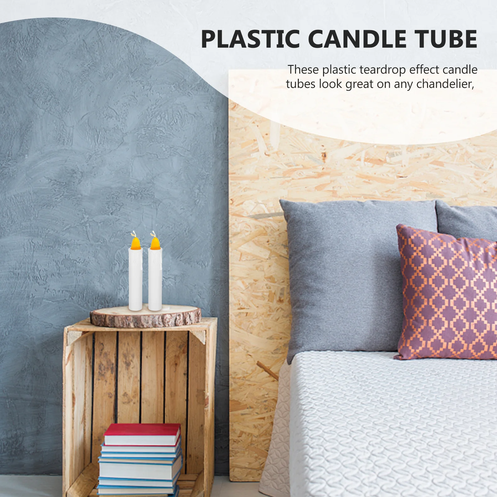 20 قطعة أنبوب بلاستيكي دمعة تصميم حامل مصباح للزينة لحفل الزفاف تركيبة إضاءة المنزل Led الملحقات