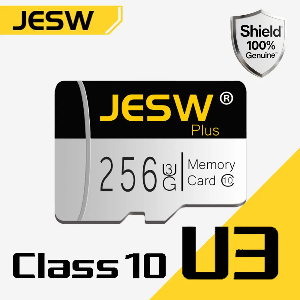 

JESW Micro 256G Ultra Memory SD Card TF Flash Card A1 V10 C10 U1 32GB 64G 16G 8G 4G Micro for Camera UAV Phone Switch Table