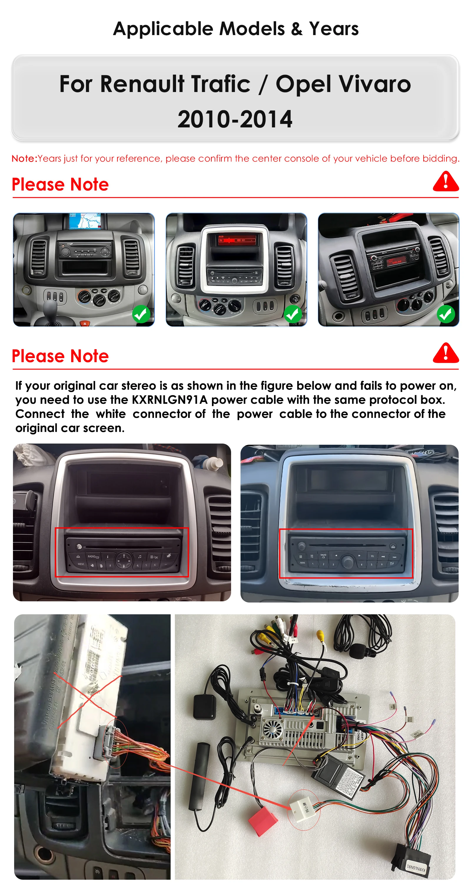 Ossuret 10.1inch Android Auto for Renault Trafic / Opel Vivaro 2010-2014 Car Intelligent Systems Carplay 360camera ADAS RDS DSP