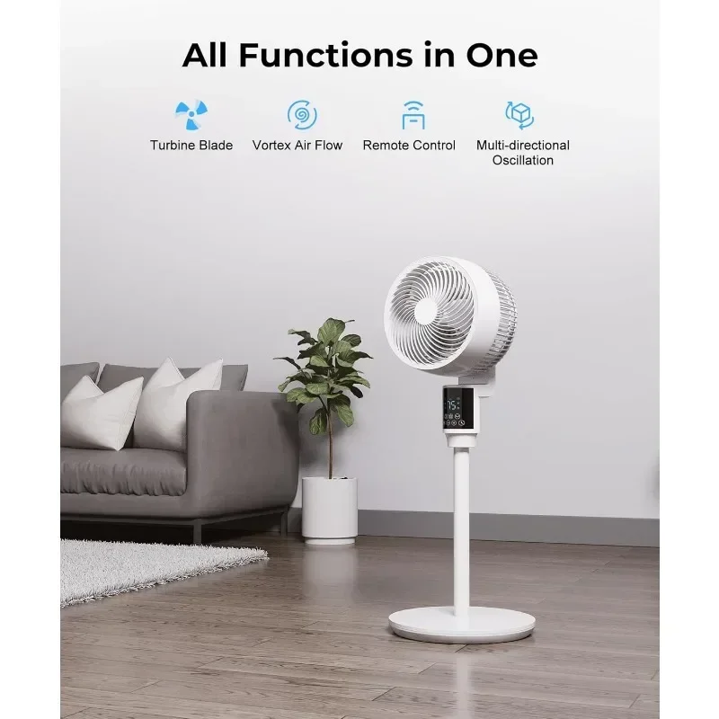 Abolee Pedestal Fan Pedestal Fan  Air Circulator for Whole Room Oscillating Quiet Standing Fans  climatiseur portable