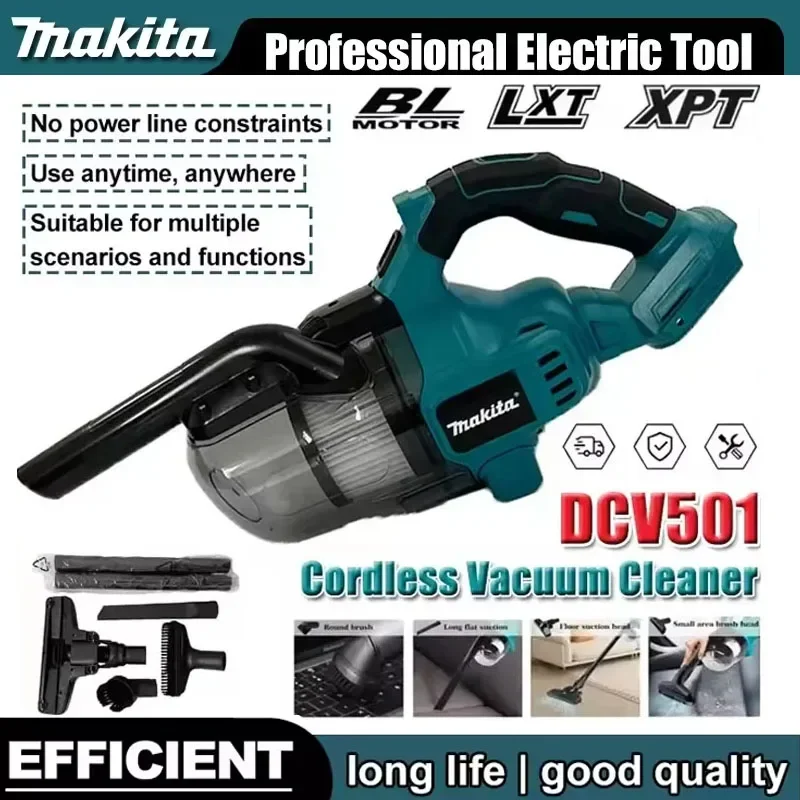 

Беспроводной ручной пылесос Makita DCV501, портативный, бесщеточный, для автомобиля и дома, подходит для уборки в салоне авто