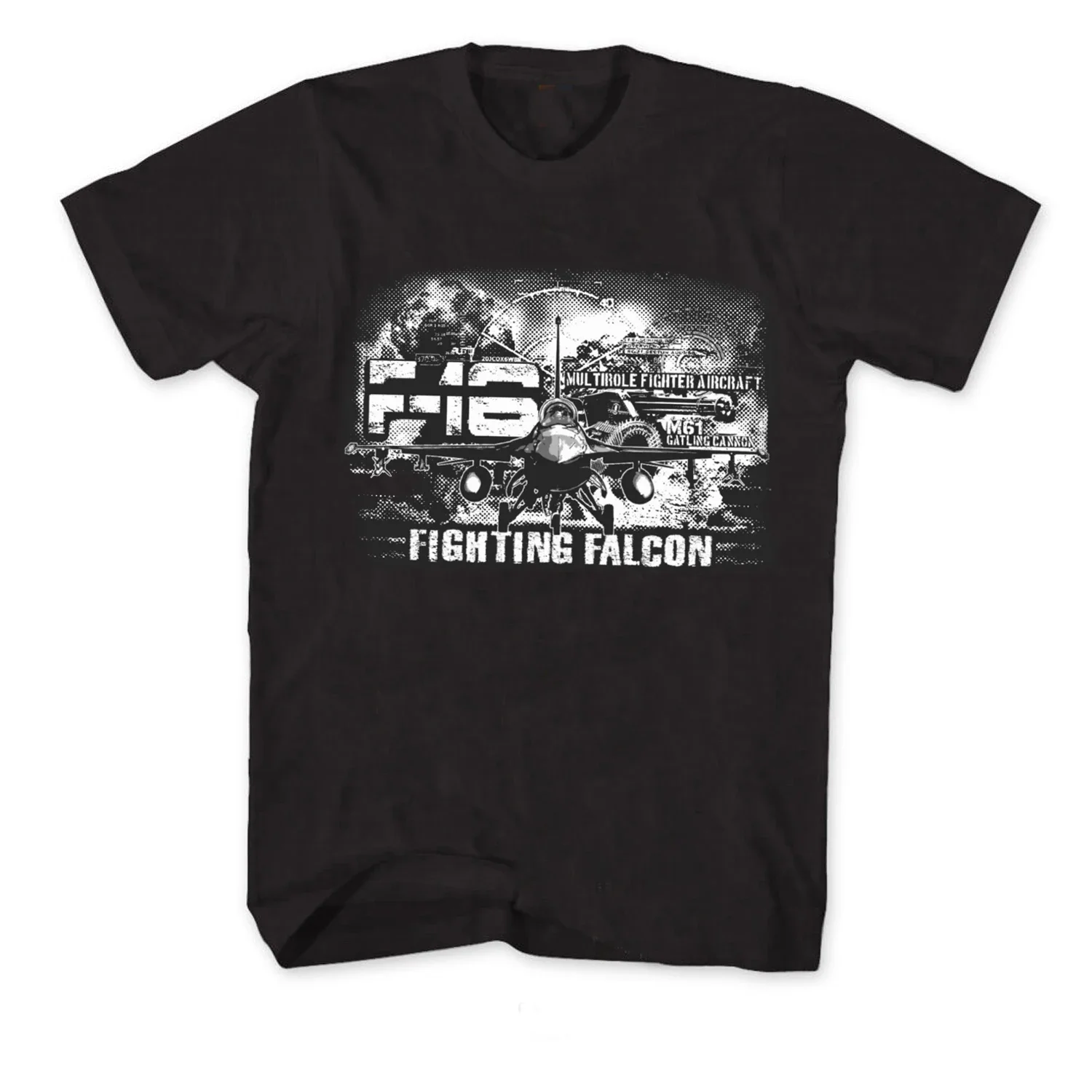 Retreo F-16 Fighting Falcon Многофункциональная футболка с изображением истребителя, 100% хлопок, с круглым вырезом, летняя повседневная мужская футболка с короткими рукавами, размер S-3XL Retreo F-16 Fighting Falcon Многофункциональная футболка с изображением истребителя, 100% хлопок, с круглым вырезом, летняя повседневная мужская футболка с короткими рукавами, размер S-3XL