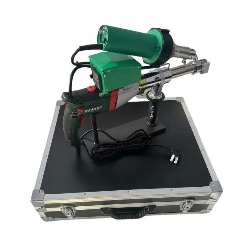 PP PE Extrusion Welding Gun, Electric DC Medium Frequency Welder with Manual Lifting Hot air Welding Plastic Welding Gun