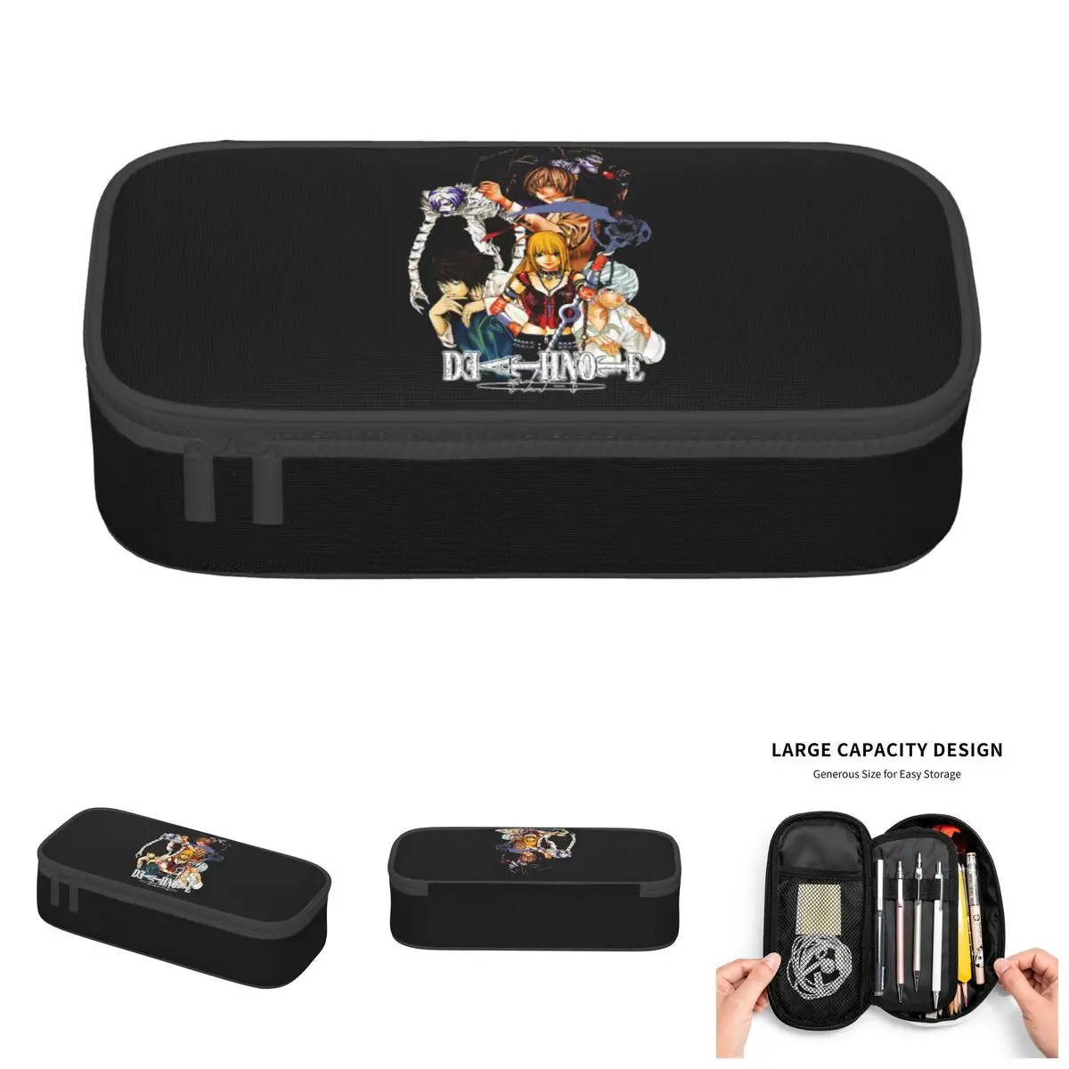 

Cute Manga Death Note Anime Pencil Cases for Boy Girl Big Capacity Pencil Box School Accessories