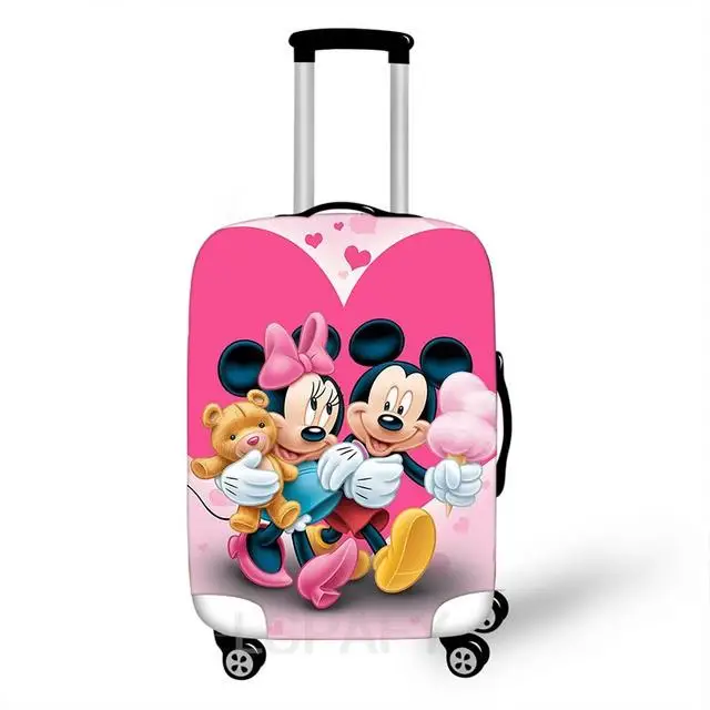 Disney-funda protectora elástica para equipaje, bolsa antipolvo con dibujos animados de Minnie y Mickey Mouse, accesorios de viaje