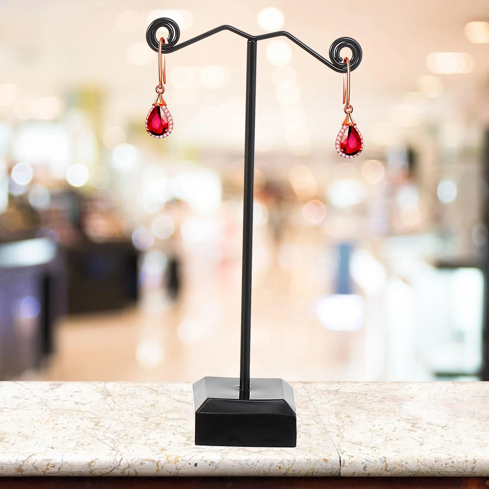 

3 Pcs Jewelry Rack Earring Stand Display Earrings Holder Black Storage Organizer