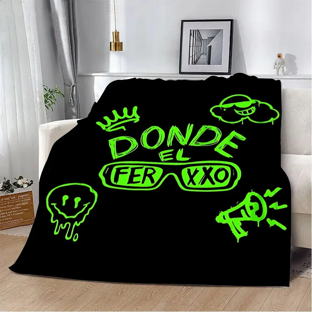 2026 Colombia Rapper Feid Ferxxo Printed Blanket Picnic Blankets Warm Blanket Soft And Comfortable Blanket Home Travel Birthday